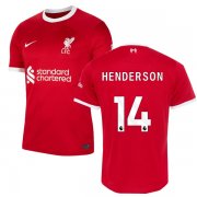 23-24 Liverpool Home Jersey HENDERSON 14 EPL Print