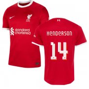 23-24 Liverpool Home Jersey HENDERSON 14 Cup Print