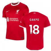 23-24 Liverpool Home Jersey GAKPO 18 EPL Print