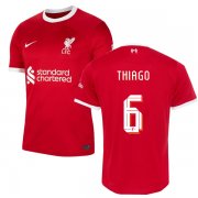 23-24 Liverpool Home Jersey THIAGO 6 Cup Print
