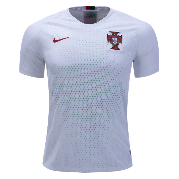 Portugal Away White Soccer Jersey Shirt 